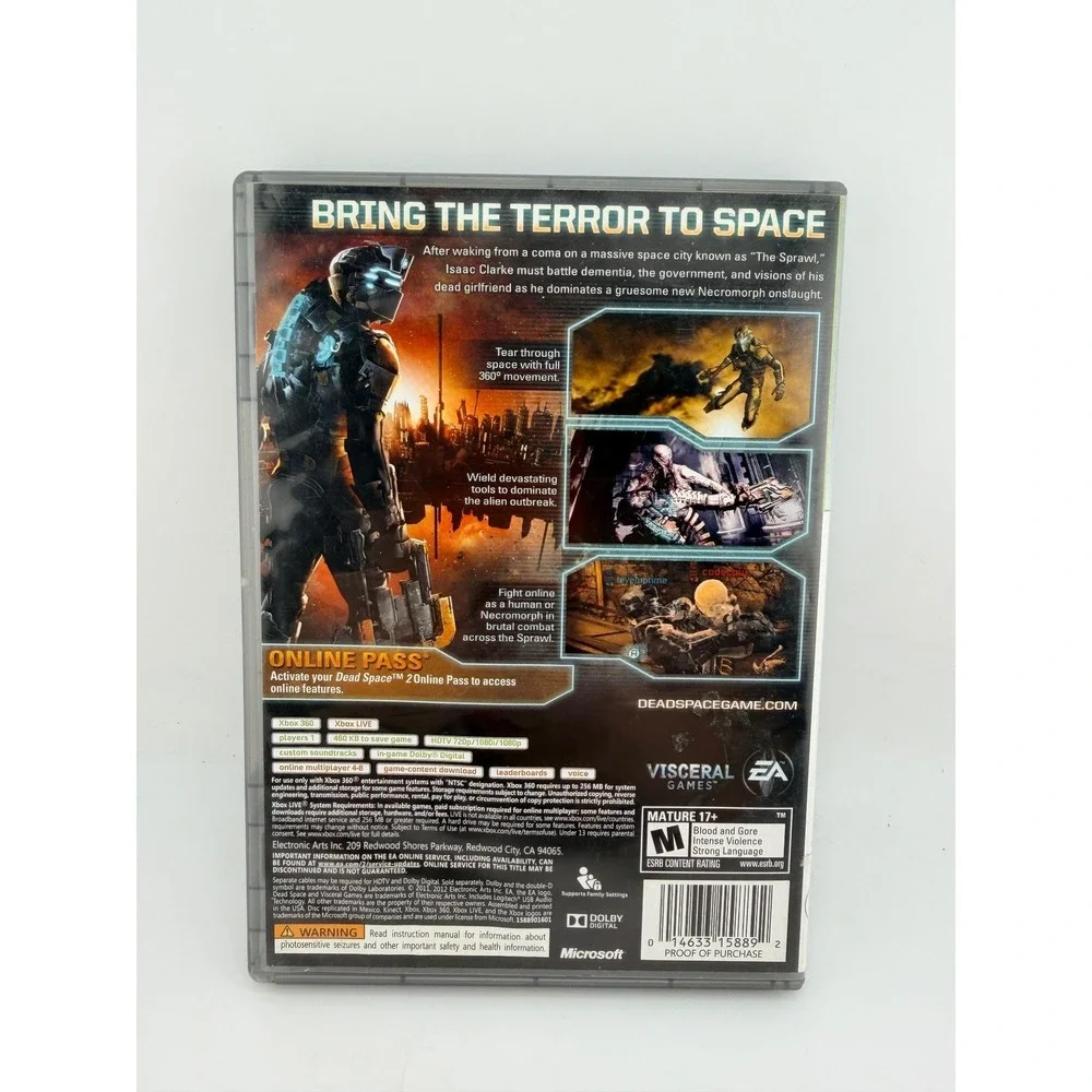 Dead Space 2 Xbox 360 Platinum Hits Complete 2-Disc Set Visceral Games EA NTSC